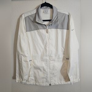 Nike Jacket Large White & Gray Golf